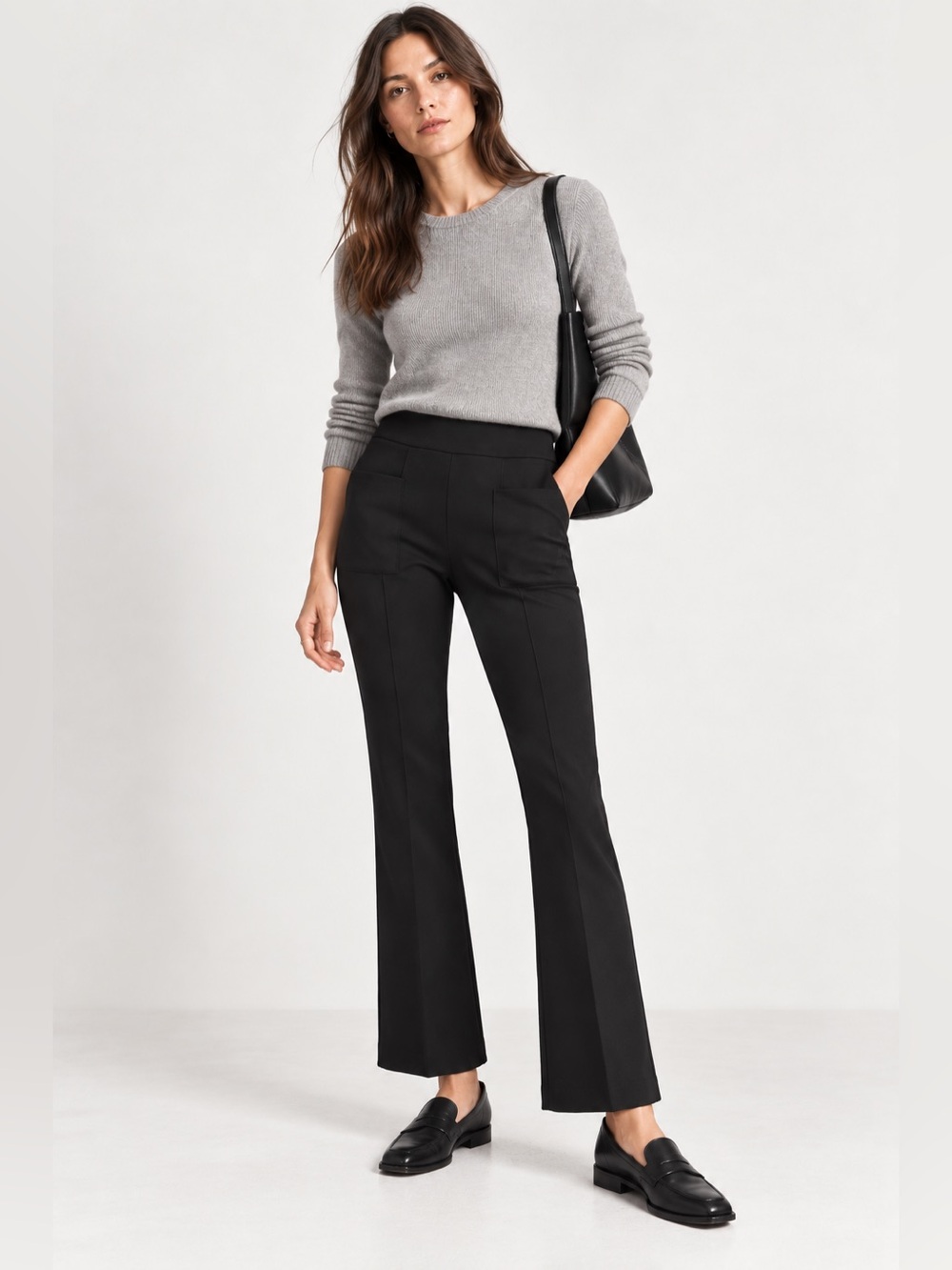 NWOT Rag & Bone Black Pull-On Flare Pants XS